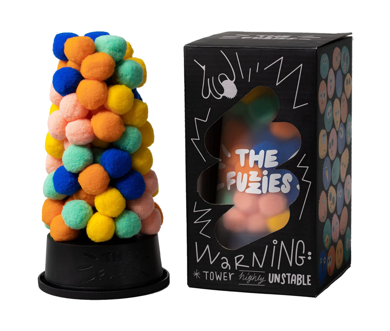 The Fuzzies! Construct gravity-defying towers with fuzzy balls